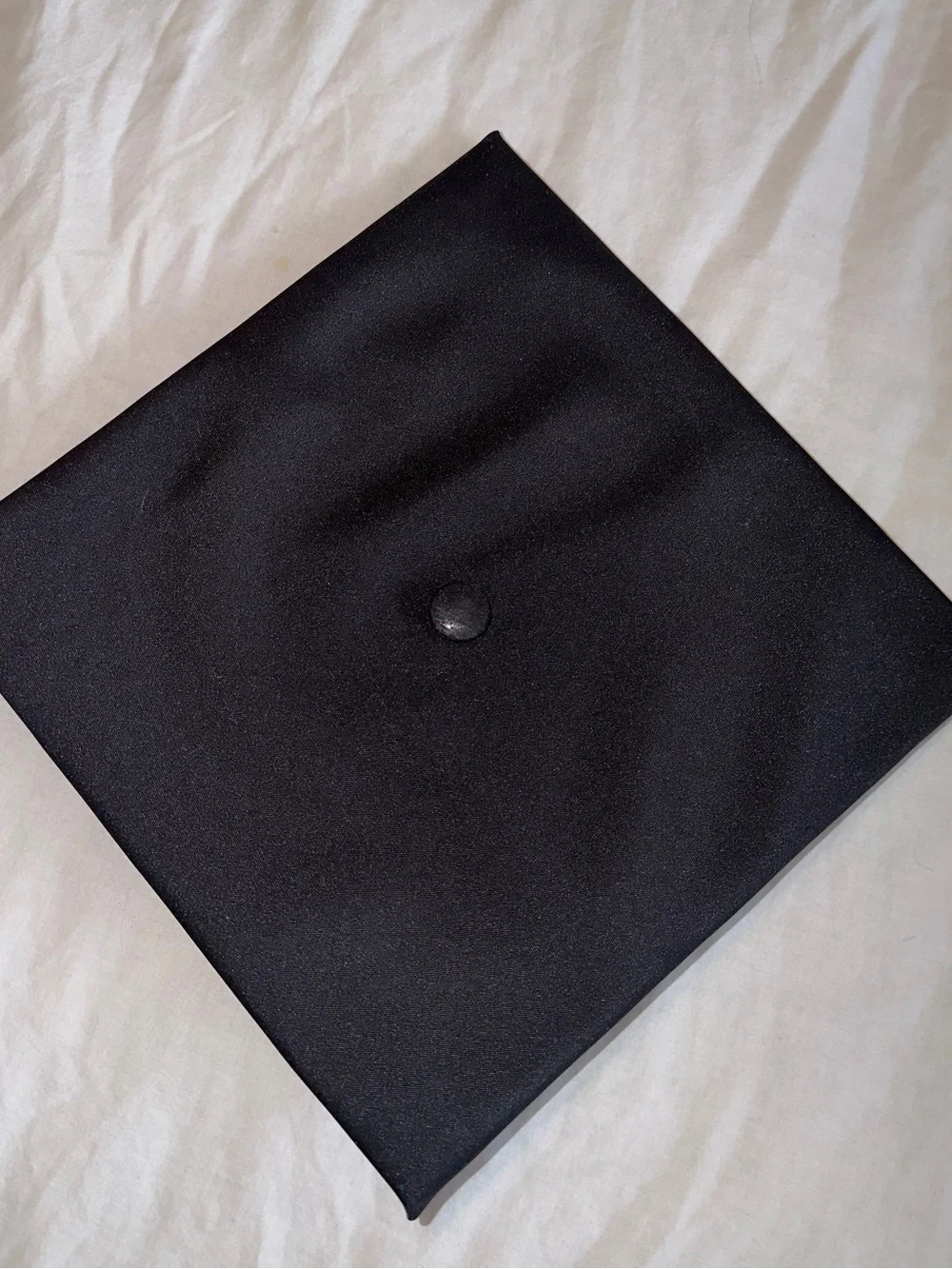 Classic Black Graduation Cap - Men's Academic Accessory